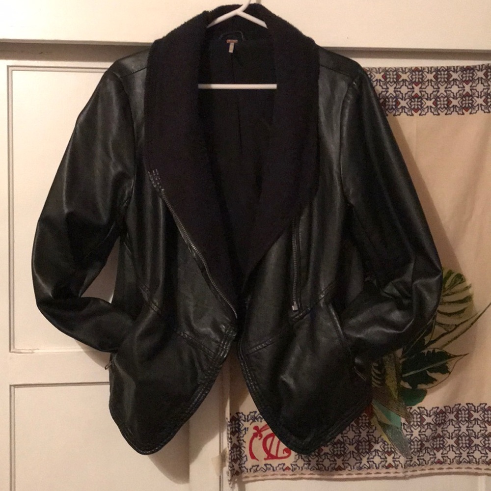 Free People Leather Jacket BRAND NEW